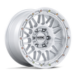 KMC Wheels KM555 Attack 17x8.5 Gloss Silver w/Machined Face 25mm ET 66.06mm CB 6x114.3