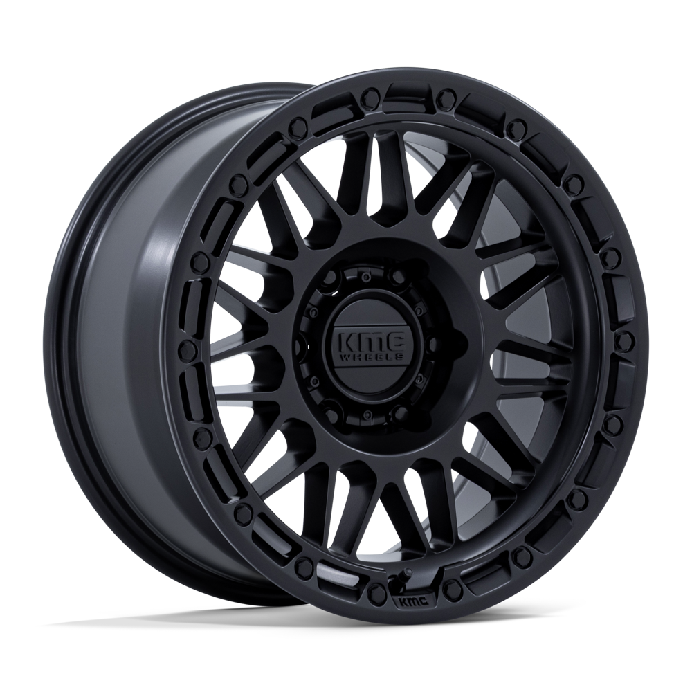 KMC Wheels KM555 Attack 17x8.5 Matte Black 25mm ET 66.06mm CB 6x114.3