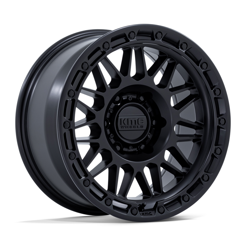 KMC Wheels KM555 Attack 17x8.5 Matte Black 25mm ET 66.06mm CB 6x114.3