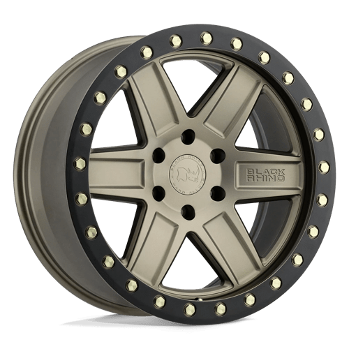 Black Rhino Hard Alloys Attica 20x9.5 Matte Bronze w/Black Ring -18mm ET 71.5mm CB 5x127