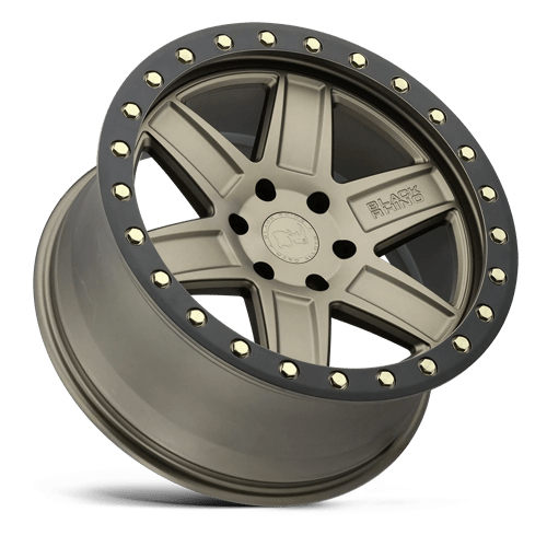 Black Rhino Hard Alloys Attica 20x9.5 Matte Bronze w/Black Ring -18mm ET 71.5mm CB 5x127