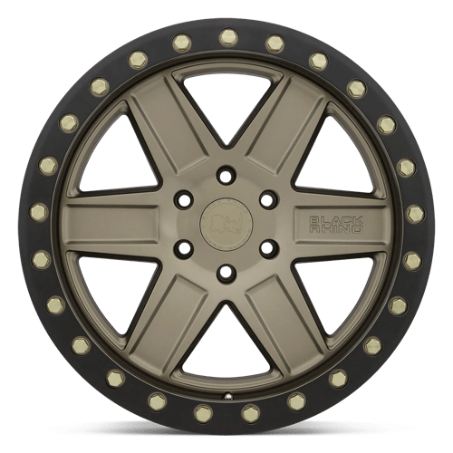 Black Rhino Hard Alloys Attica 20x9.5 Matte Bronze w/Black Ring -18mm ET 71.5mm CB 5x127