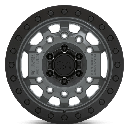 Black Rhino Hard Alloys Avenger Beadlock 17x8.5 Battleship Gray Black Hardware 0mm ET 112.1mm CB 6x139.7