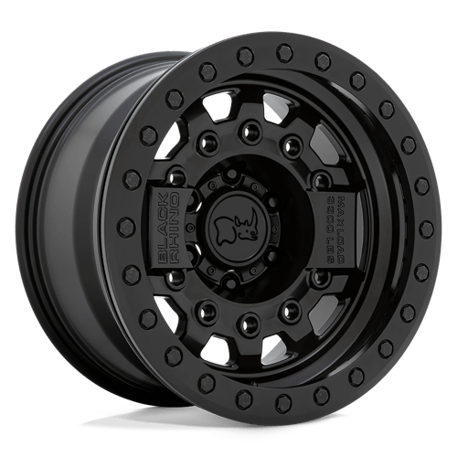 Black Rhino Hard Alloys Avenger Beadlock 17x8.5 Matte Black w/Black Hardware -32mm ET 71.5mm CB 5x127