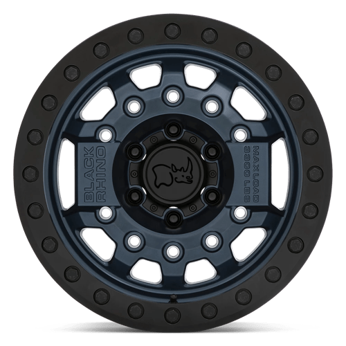 Black Rhino Hard Alloys Avenger Beadlock 17x8.5 Navy Blue w/Black Hardware 0mm ET 112.1mm CB 6x139.7