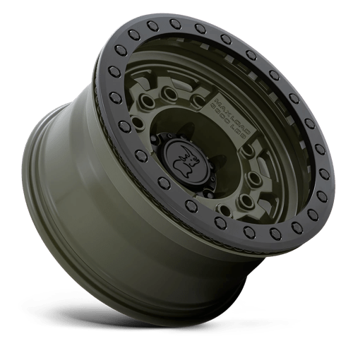 Black Rhino Hard Alloys Avenger Beadlock 17x8.5 Olive Drab Green w/Black Hardware 0mm ET 112.1mm CB 6x139.7