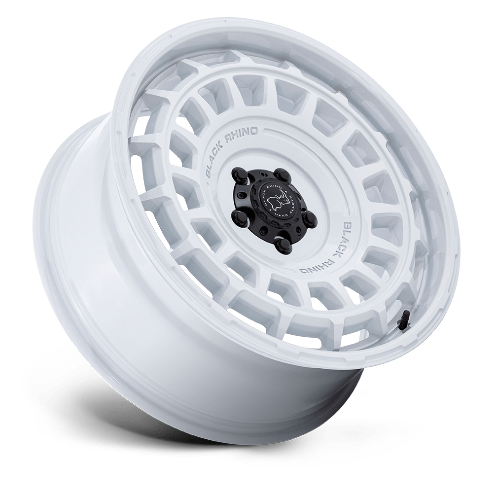 Black Rhino Hard Alloys BR024 Awol 17x8.5 Gloss White 10mm ET 106.1mm CB 6x139.7