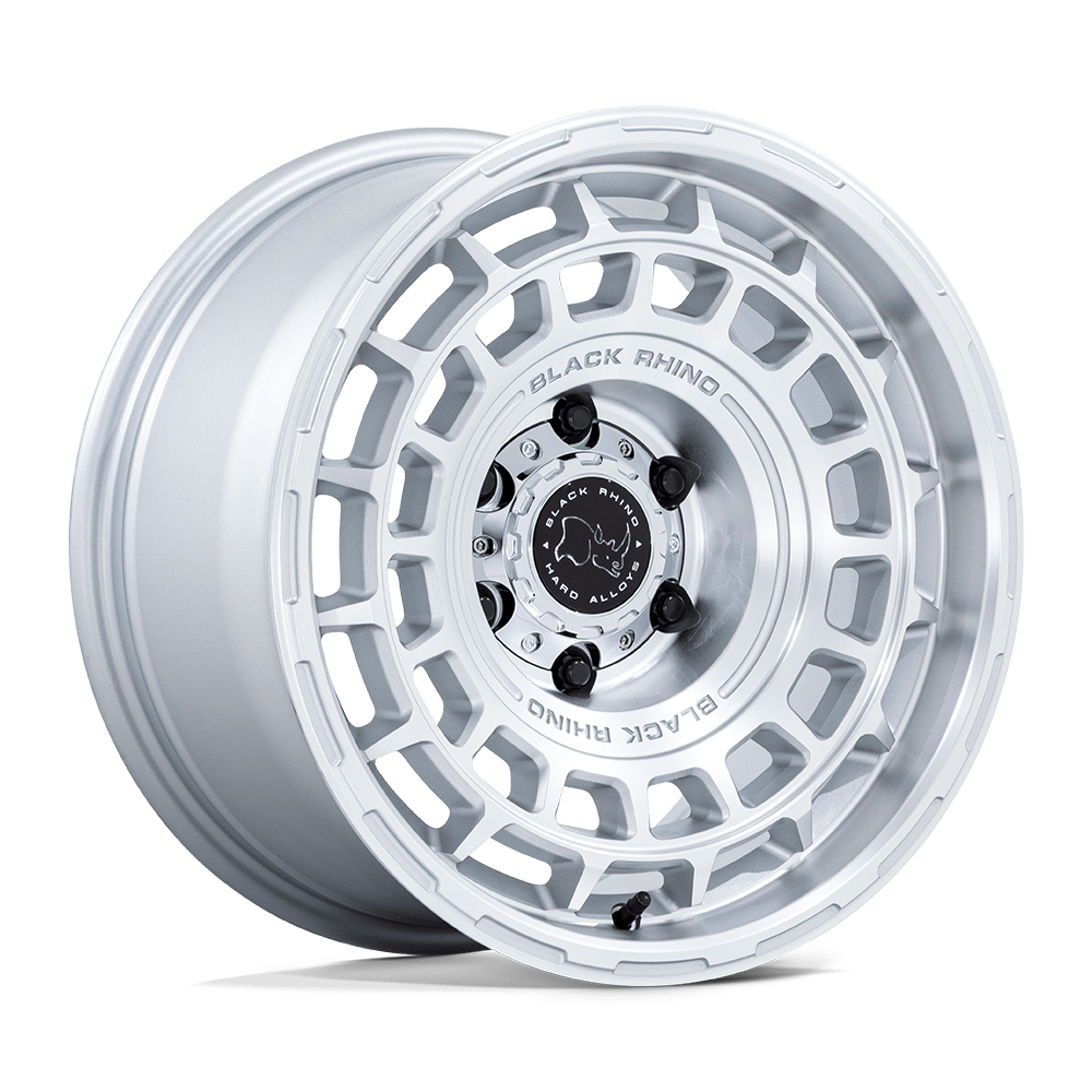 Black Rhino Hard Alloys BR024 Awol 17x8.5 Silver w/Machined Face 25mm ET 71.5mm CB 5x130