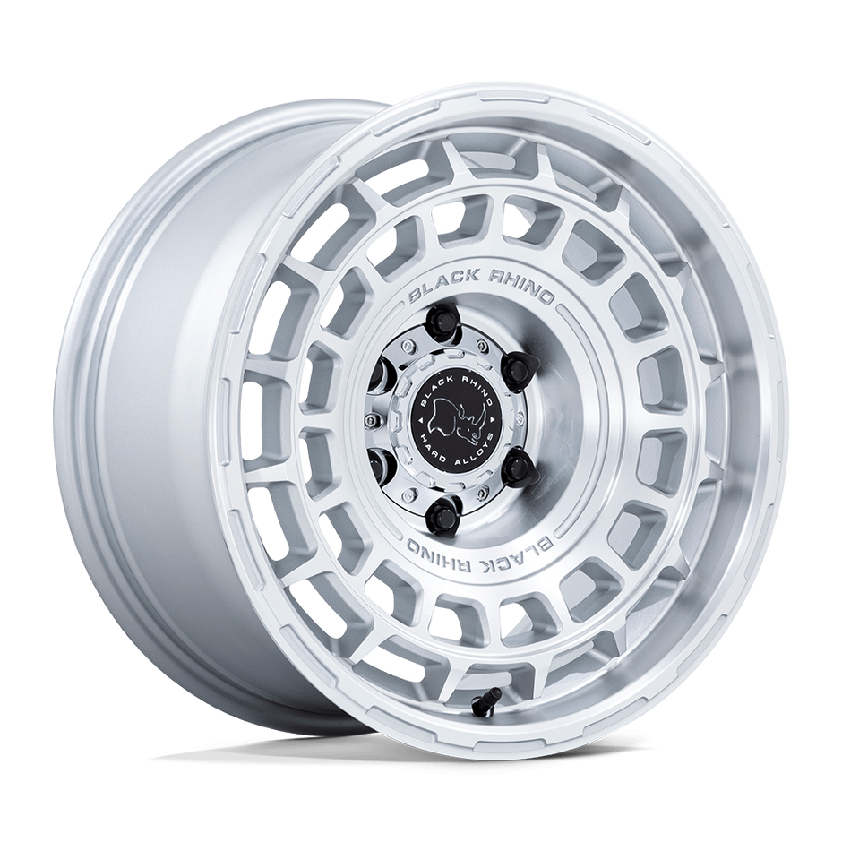 Black Rhino Hard Alloys BR024 Awol 17x8.5 Silver w/Machined Face 25mm ET 71.5mm CB 5x130