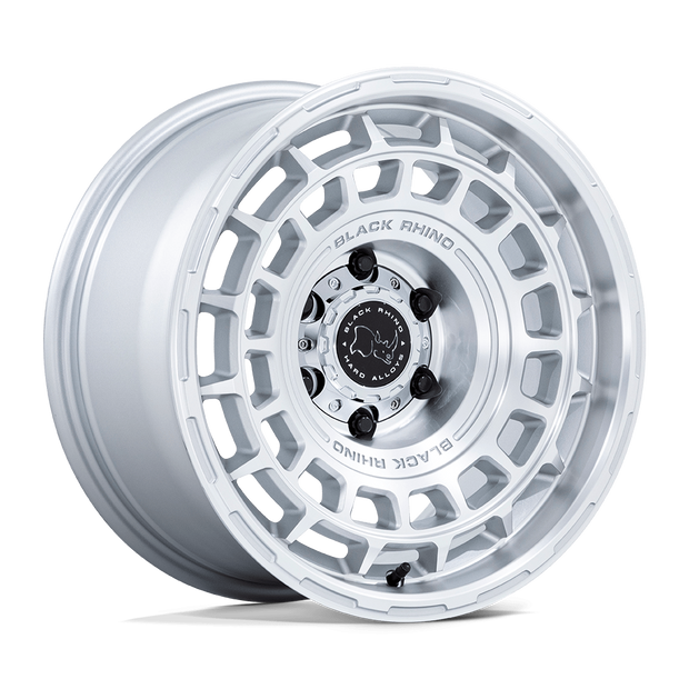 Black Rhino Hard Alloys BR024 Awol 20x8.5 Silver w/Machined Face 25mm ET 71.5mm CB 5x130