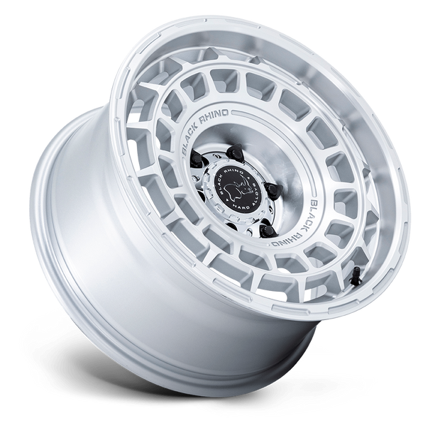 Black Rhino Hard Alloys BR024 Awol 20x8.5 Silver w/Machined Face 25mm ET 71.5mm CB 5x130