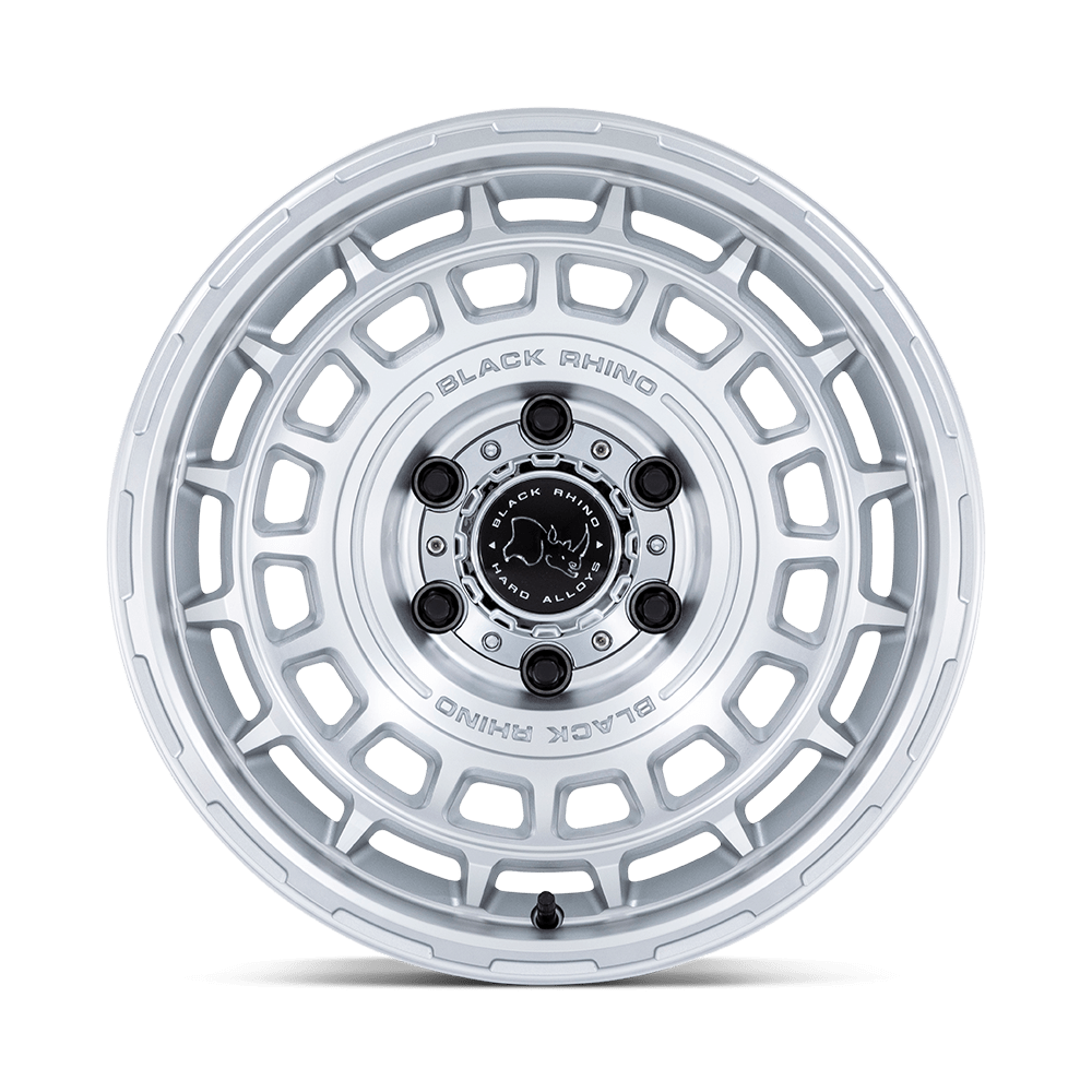 Black Rhino Hard Alloys BR024 Awol 17x8.5 Silver w/Machined Face 25mm ET 71.5mm CB 5x130