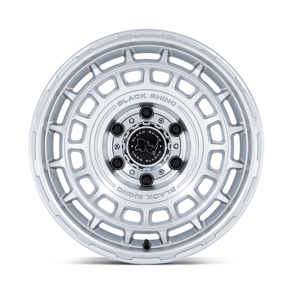 Black Rhino Hard Alloys BR024 Awol 17x8.5 Silver w/Machined Face 25mm ET 71.5mm CB 5x130