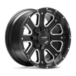 Pro Comp Alloys PA72 Axis 17x9 Satin Black Milled -6mm ET Custom CB 8x170