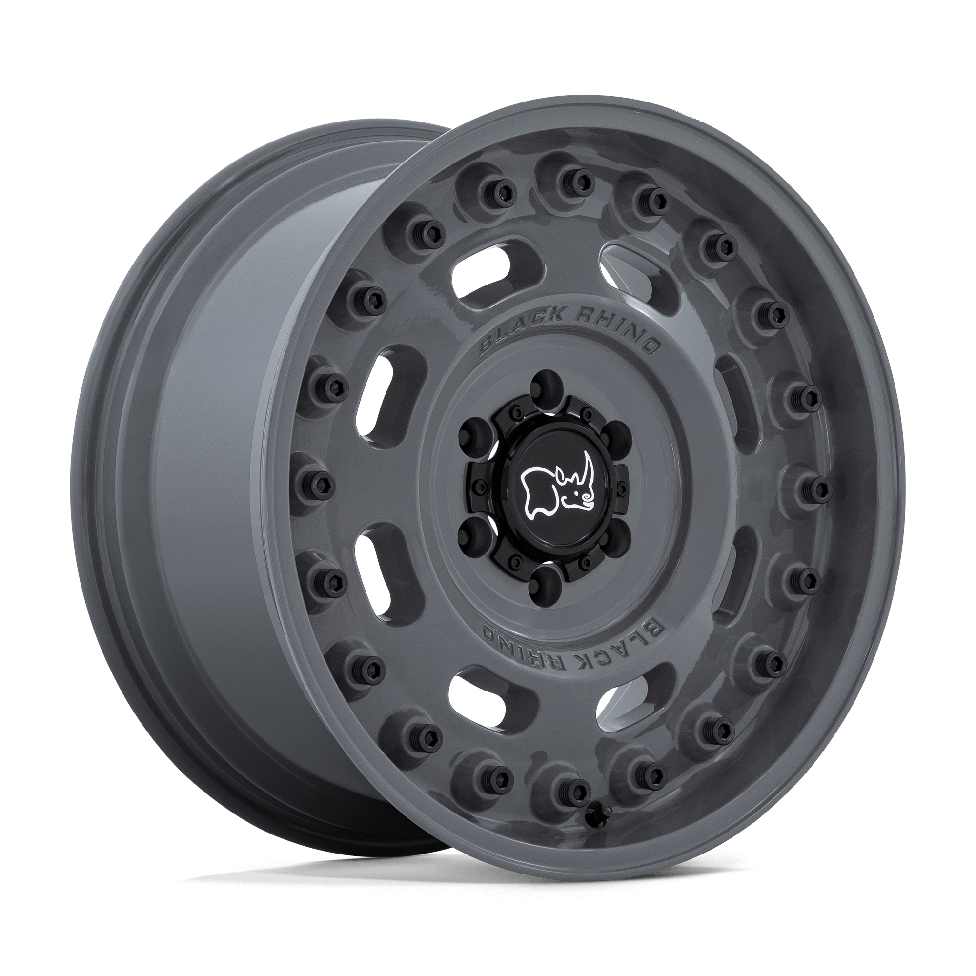 Black Rhino Hard Alloys Axle 17x9.5 Battleship Gray -18mm ET 110.1mm CB 5x150