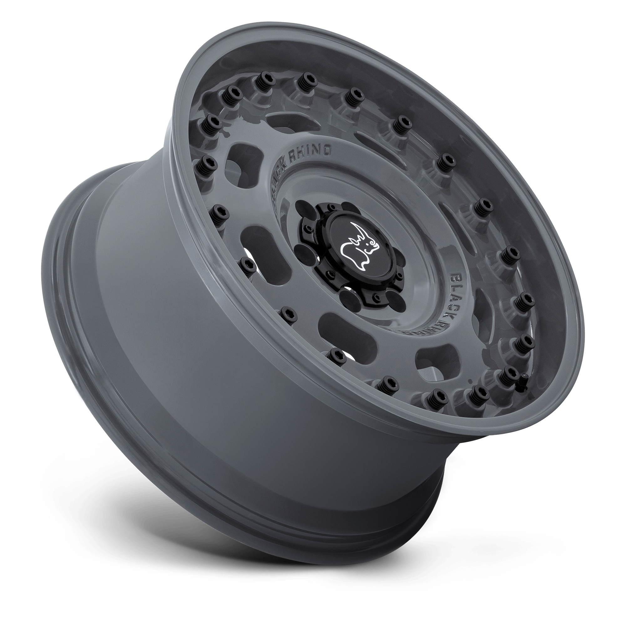 Black Rhino Hard Alloys Axle 17x9.5 Battleship Gray -18mm ET 110.1mm CB 5x150
