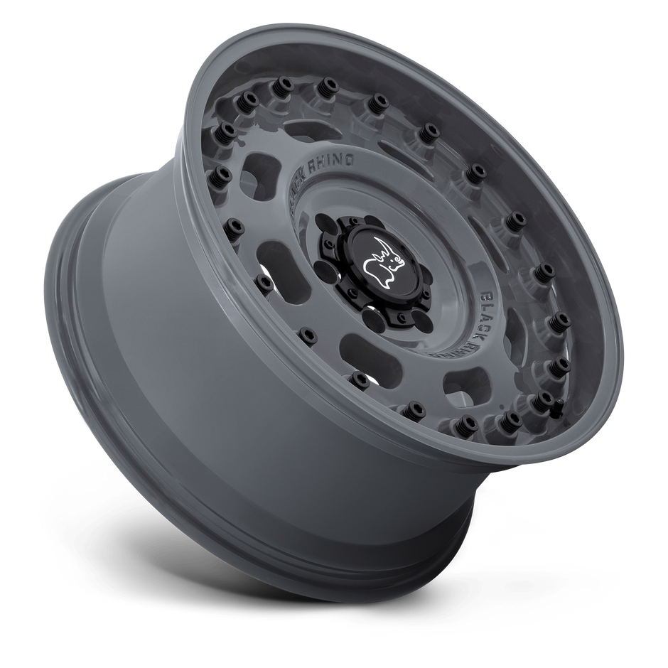 Black Rhino Hard Alloys Axle 17x9.5 Battleship Gray -18mm ET 110.1mm CB 5x150