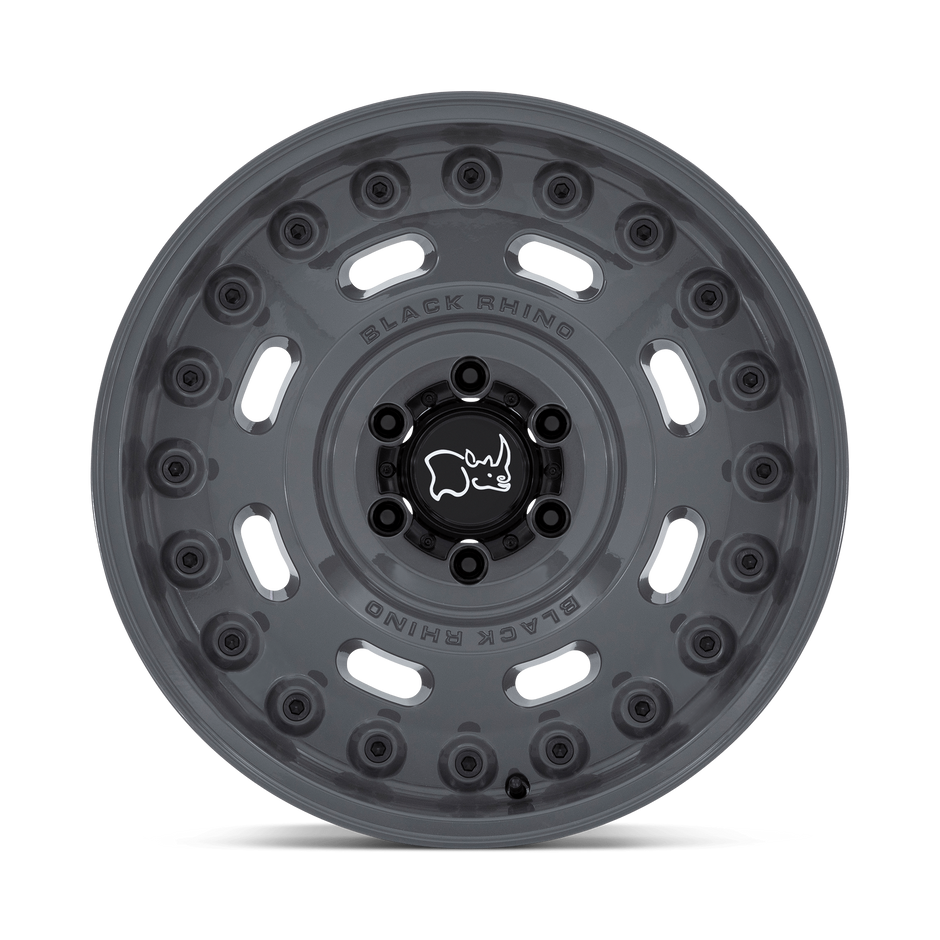 Black Rhino Hard Alloys Axle 17x9.5 Battleship Gray -18mm ET 110.1mm CB 5x150