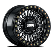 KMC Wheels KS242 Aztec Beadlock 15x8 Gloss Black Milled 0mm ET 72.56mm CB 5x114.3