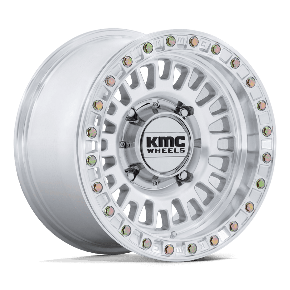 KMC Wheels KS242 Aztec Beadlock 15x7 Machined 38mm ET 96mm CB 4x137