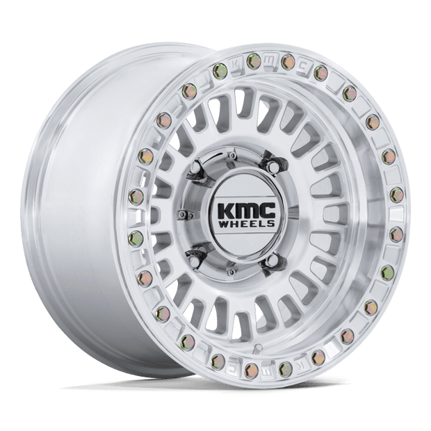 KMC Wheels KS242 Aztec Beadlock 15x8 Machined 0mm ET 100.3mm CB 6x139.7