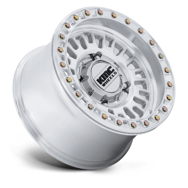 KMC Wheels KS242 Aztec Beadlock 15x8 Machined 0mm ET 100.3mm CB 6x139.7