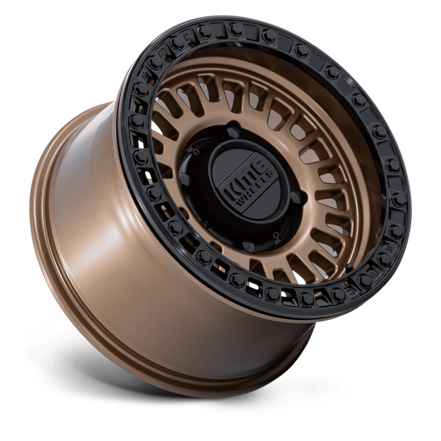 KMC Wheels KS242 Aztec Beadlock 15x8 Matte Bronze w/Matte Black Ring 0mm ET 100.3mm CB 6x139.7