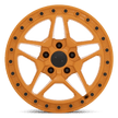 Victor Equipment Berg 17x8 Gloss Orange w/Black Bolts wheel