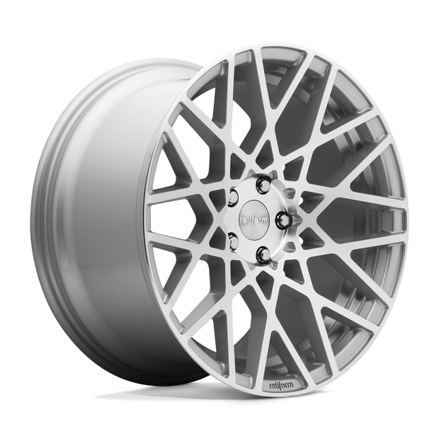 Rotiform R110 BLQ 18x8.5 Gloss Silver Machined 35mm ET 57.1mm CB 5x100