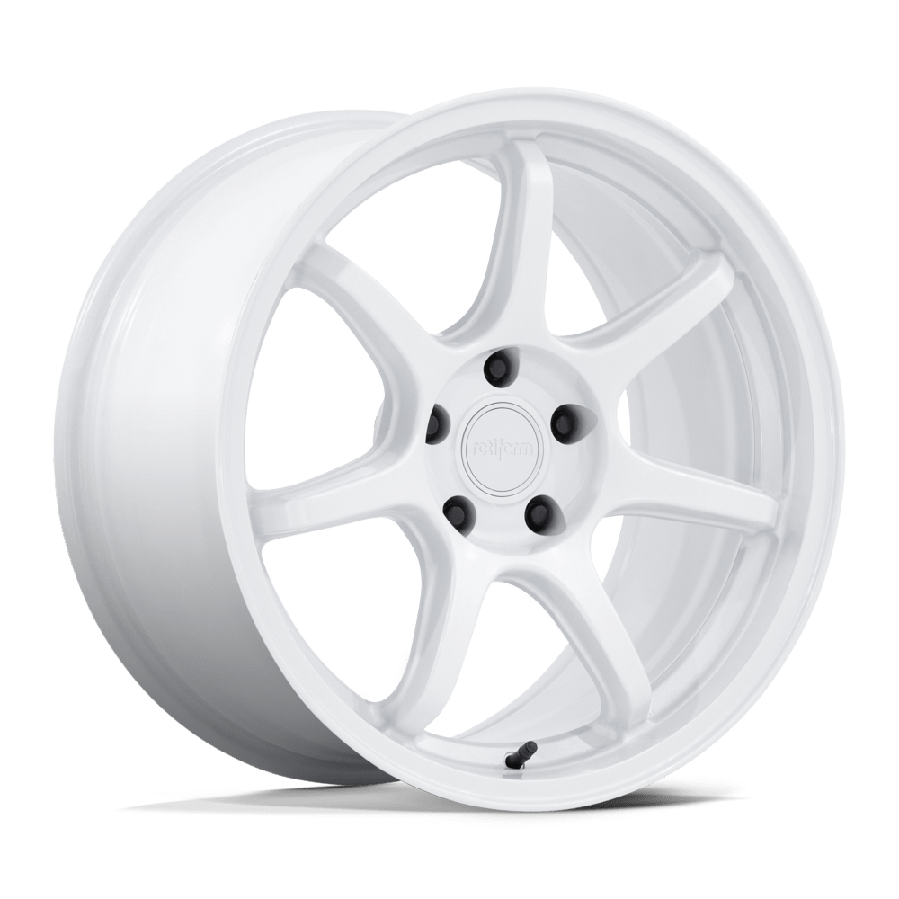Rotiform RC208 BPU 18x8.5 Gloss White 35mm ET 72.56mm CB 5x114.3