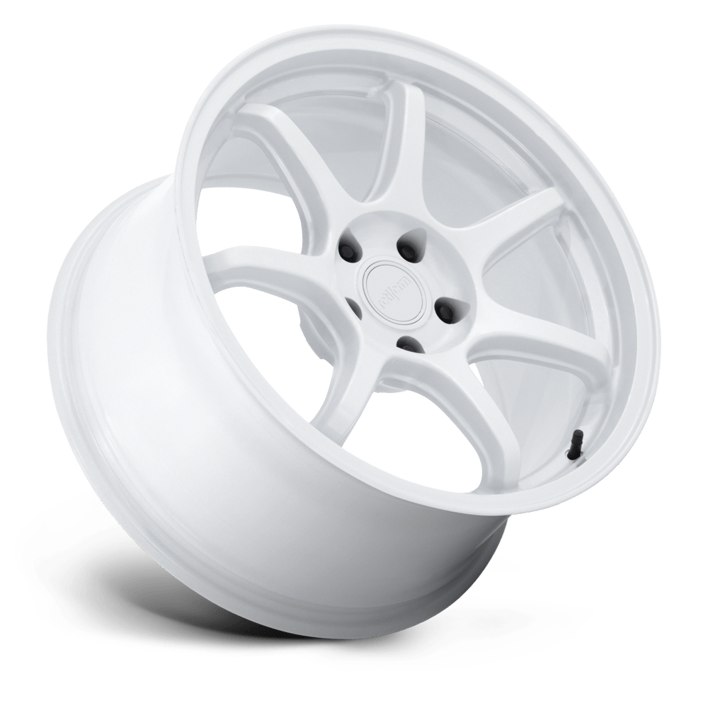Rotiform RC208 BPU 18x8.5 Gloss White 35mm ET 72.56mm CB 5x114.3