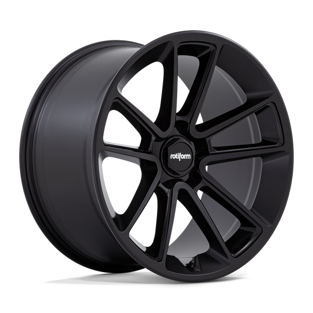 Rotiform R194 BTL 22x12 Matte Black w/Black Cap 55mm ET 71.5mm CB 5x130