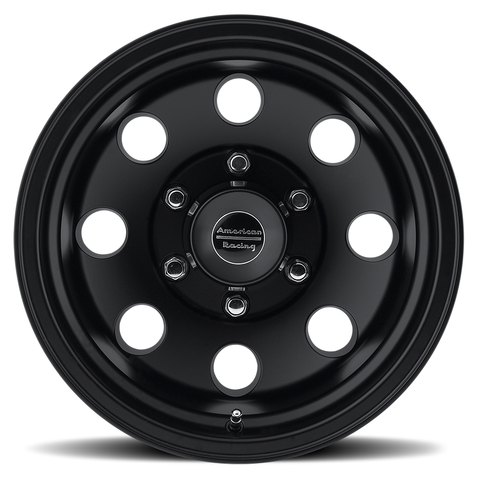 American Racing AR172 Baja 16x8 Satin Black -6mm ET 130.81mm CB 8x165.1