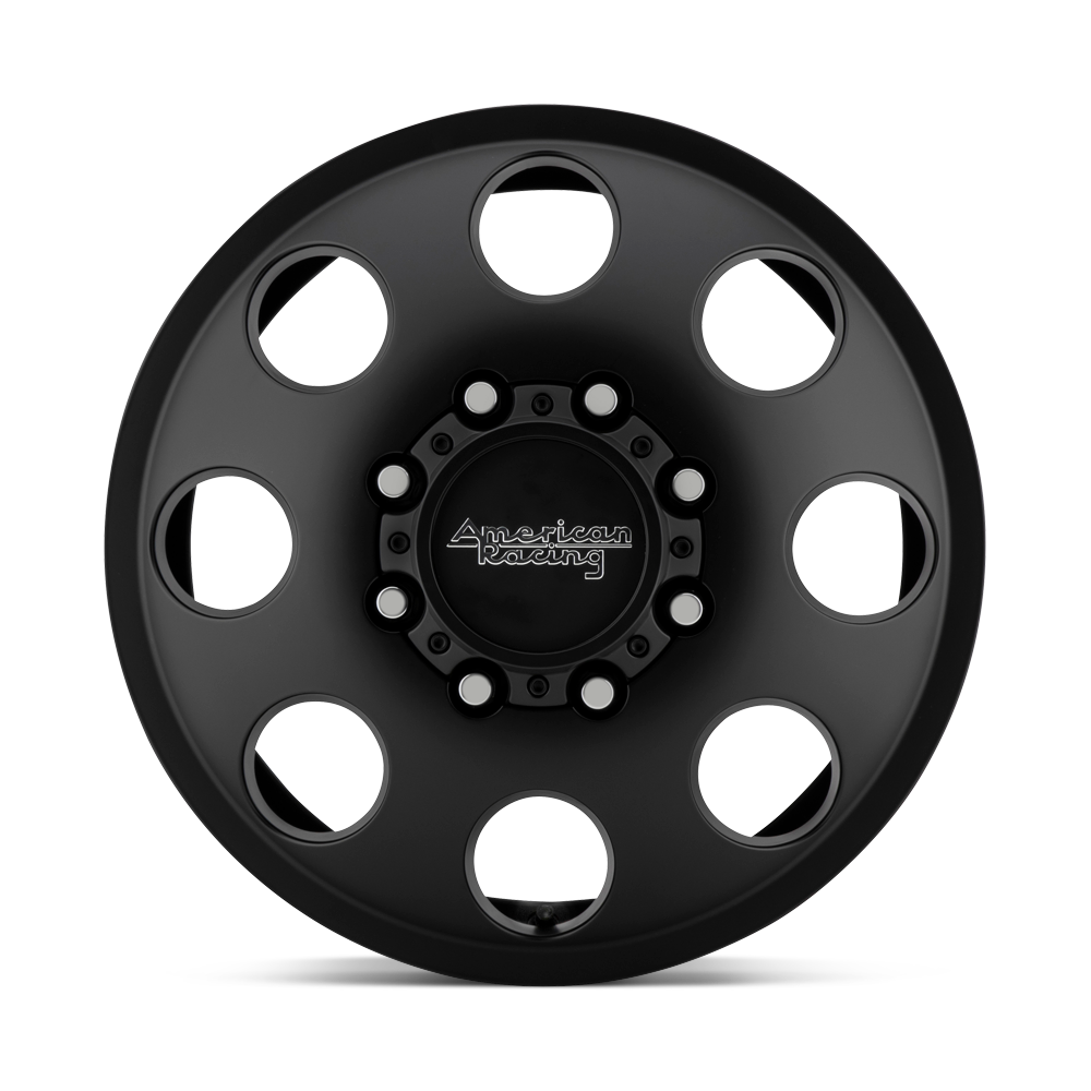 American Racing AR204 Baja Dually 16x6 Satin Black -134mm ET 125.1mm CB 8x170