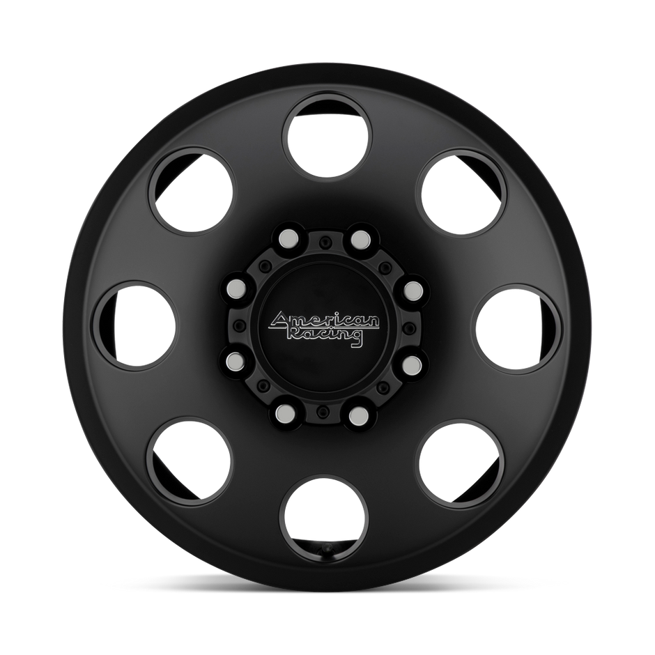 American Racing AR204 Baja Dually 16x6 Satin Black -134mm ET 125.1mm CB 8x170