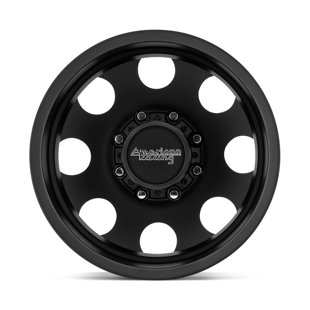 American Racing AR204 Baja Dually 16x6 Satin Black -134mm ET 125.1mm CB 8x170