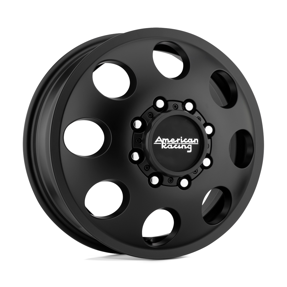 American Racing AR204 Baja Dually 16x6 Satin Black -134mm ET 125.1mm CB 8x170