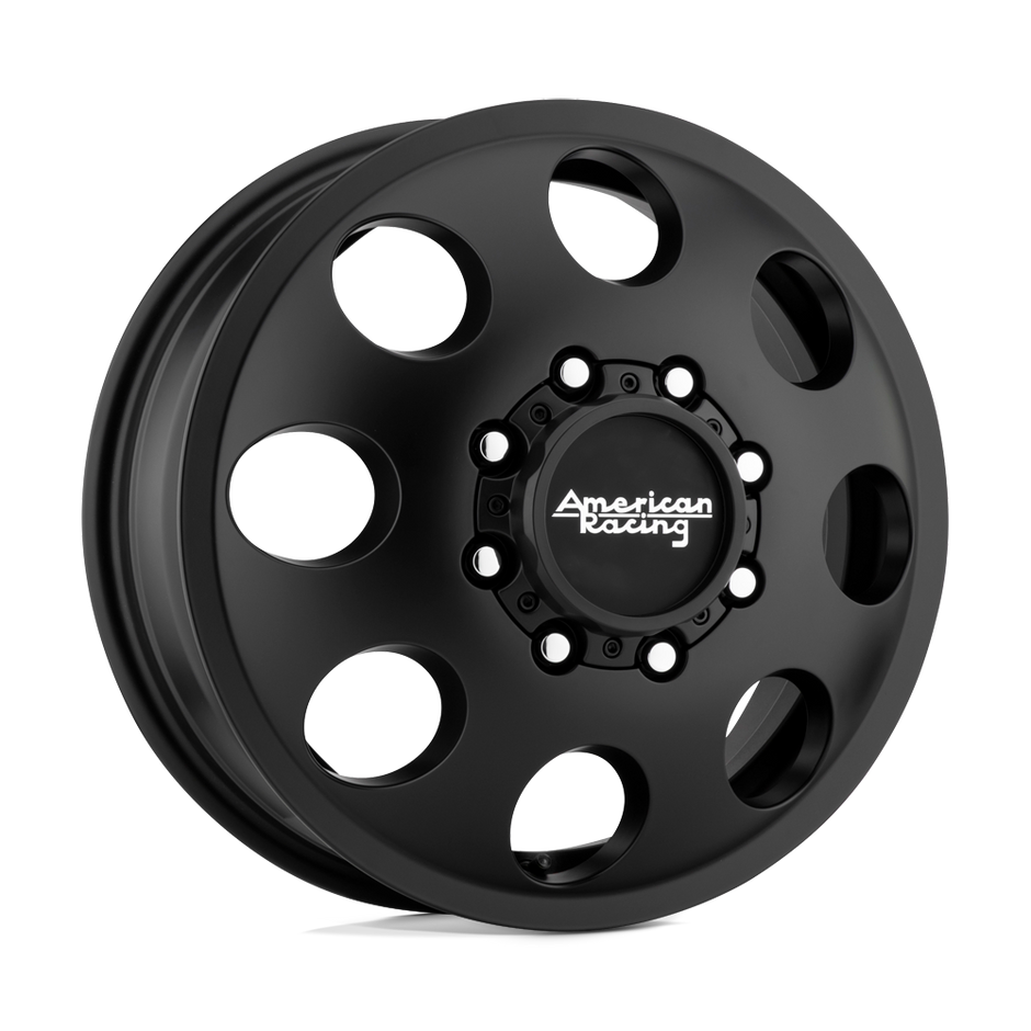 American Racing AR204 Baja Dually 16x6 Satin Black -134mm ET 125.1mm CB 8x170
