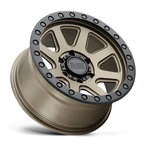 Black Rhino Hard Alloys Baker 18x9 Matte Bronze w/Black Ring 12mm ET 112.1mm CB 6x139.7
