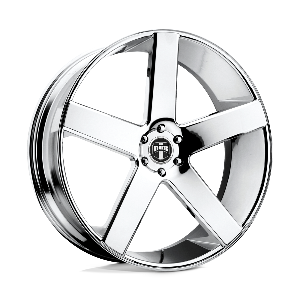 DUB Wheels Y849 Baller 22x10.5 Chrome 20mm Custom CB ET 5x112