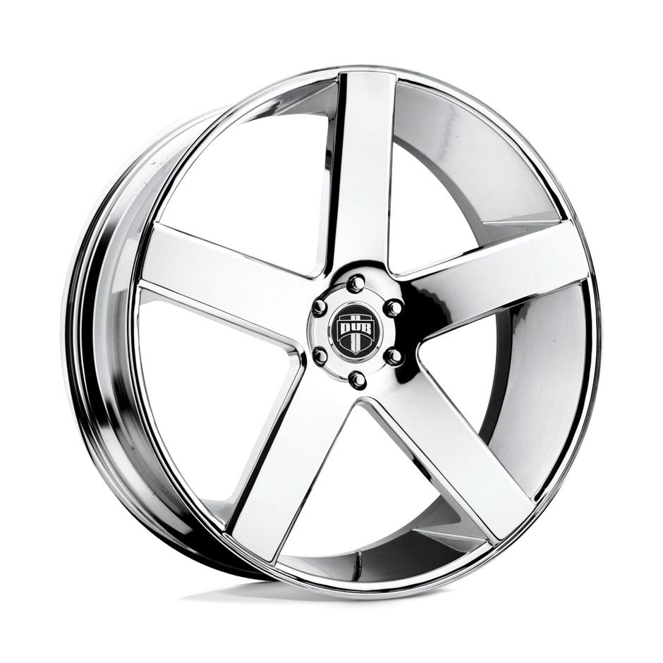 DUB Wheels Y849 Baller 22x10.5 Chrome 20mm Custom CB ET 5x112