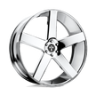 DUB Wheels Y849 Baller 22x10.5 Chrome 20mm Custom CB ET 5x112