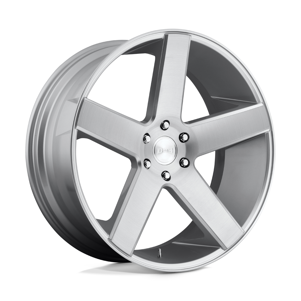 DUB Wheels S218 Baller 24x10 Gloss Silver Brushed 19mm ET 106.1mm CB 6x139.7