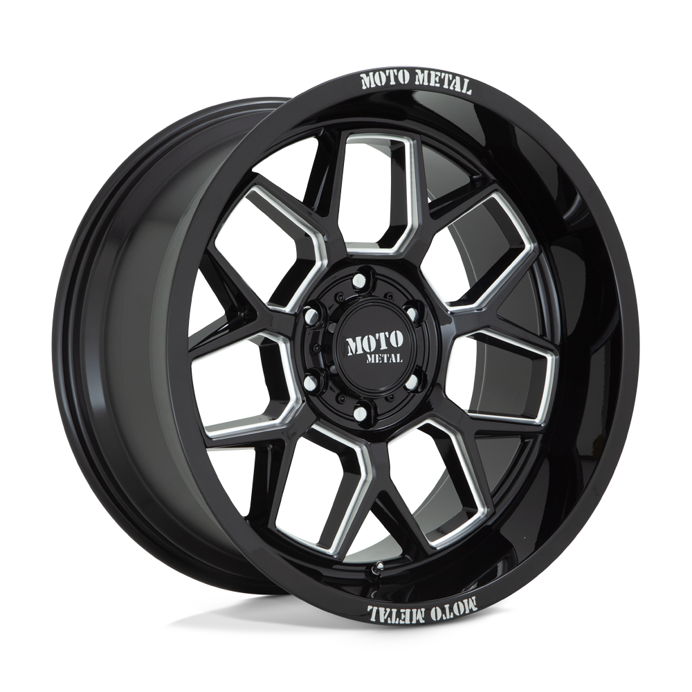 Moto Metal MO803 Banshee 20x10 Gloss Black Milled -18mm ET 71.5mm CB 5x127