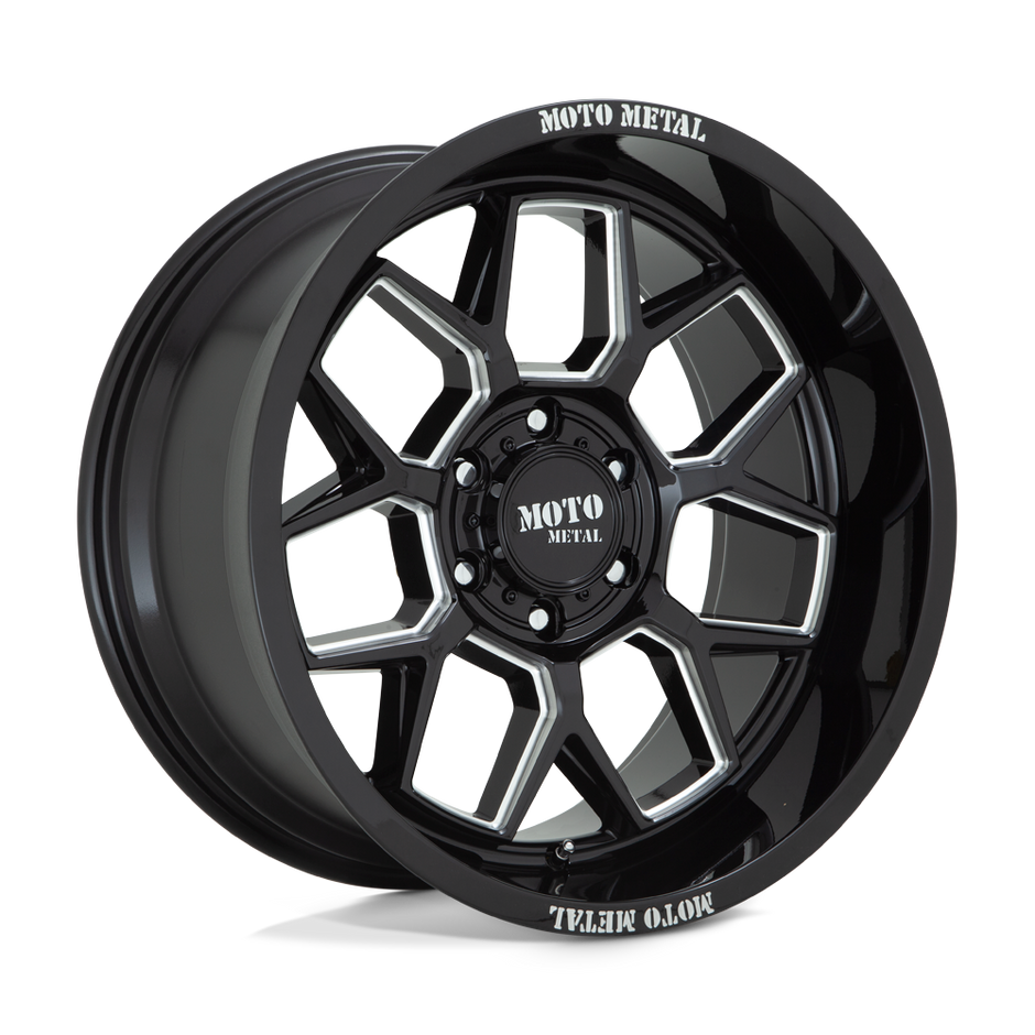 Moto Metal MO803 Banshee 20x10 Gloss Black Milled -18mm ET 71.5mm CB 5x127
