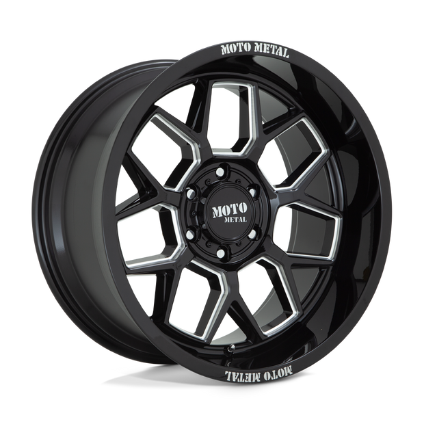 Moto Metal MO803 Banshee 20x10 Gloss Black Milled -18mm ET 71.5mm CB 5x127