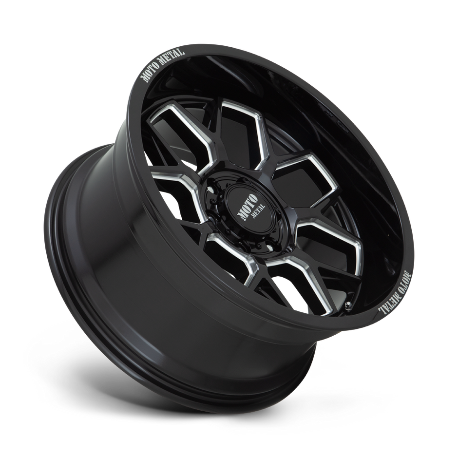Moto Metal MO803 Banshee 20x10 Gloss Black Milled -18mm ET 71.5mm CB 5x127