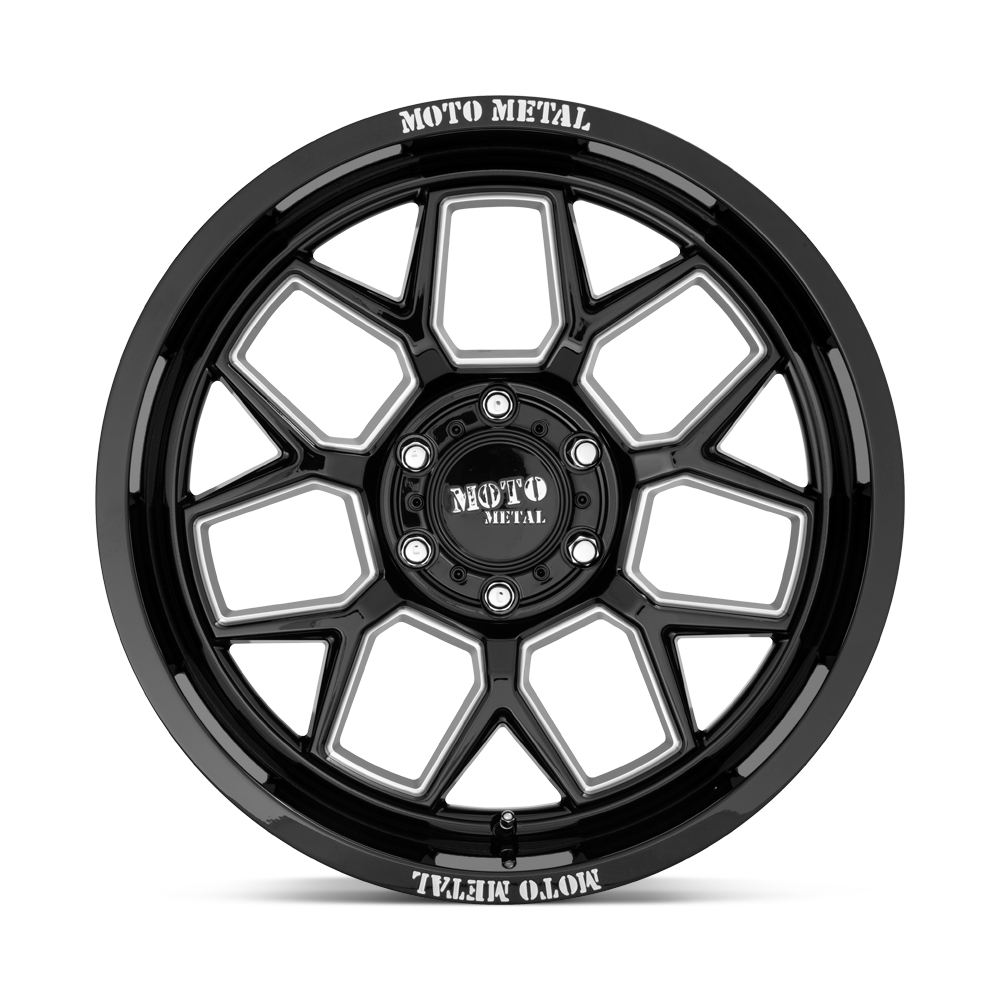 Moto Metal MO803 Banshee 20x10 Gloss Black Milled -18mm ET 71.5mm CB 5x127
