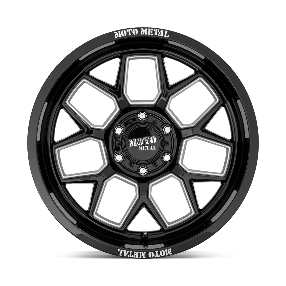Moto Metal MO803 Banshee 20x10 Gloss Black Milled -18mm ET 71.5mm CB 5x127