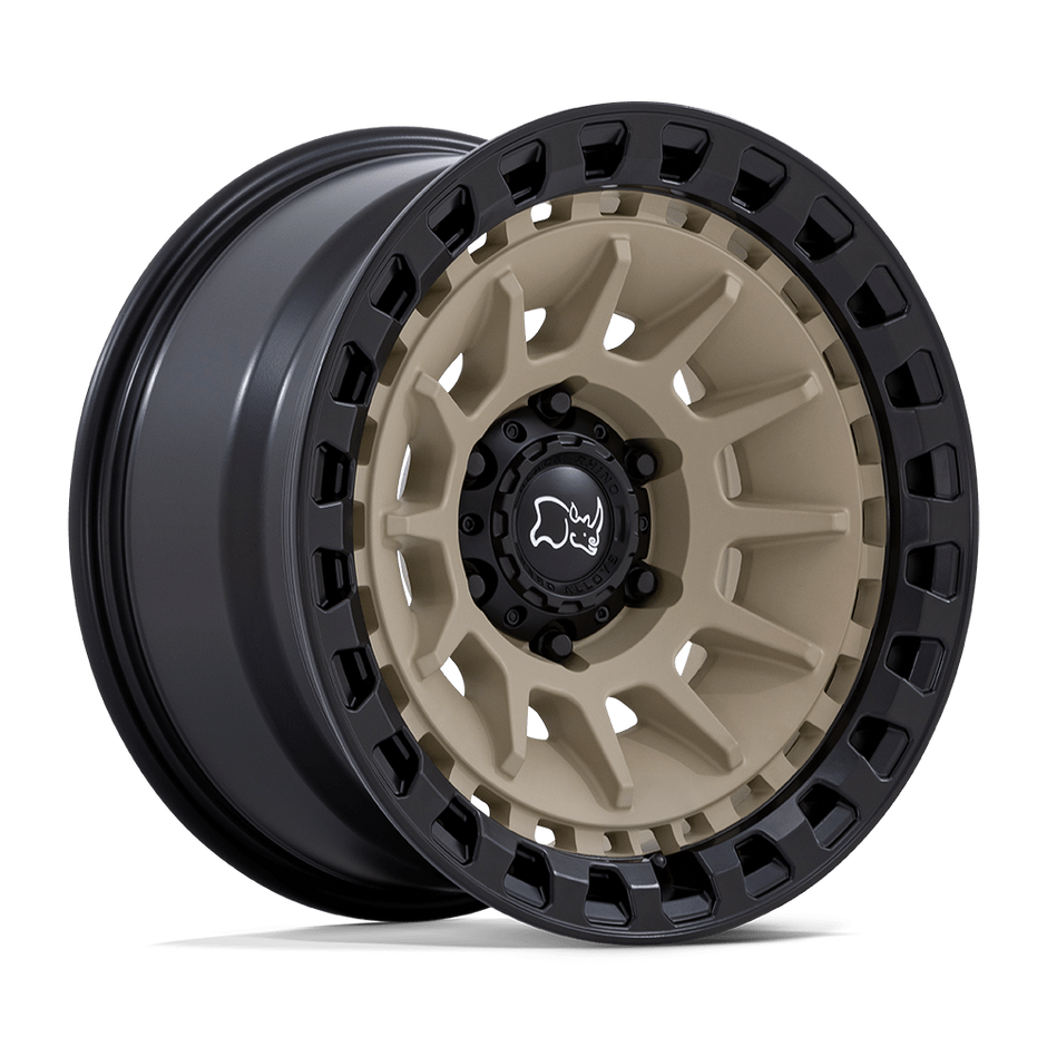 Black Rhino Hard Alloys Barrage 17x8.5 Desert Sand On Matte Black -10mm ET 71.5mm CB 5x127
